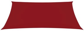 vidaXL Zonnescherm rechthoekig 2x4 m oxford stof rood
