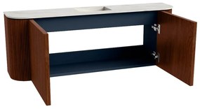 Mondiaz Joya DLux 115cm toiletmeubel ronding links/rechts ruby met wastafel faye midden zonder kraangat opalo