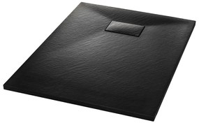 vidaXL Douchebak 100x70 cm SMC zwart