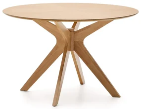 Kave Home Naanim Ronde Eettafel Eikenfineer 120 Cm - 120 X 120cm.