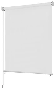 vidaXL Rolgordijn voor buiten 120x140 cm wit
