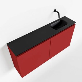 Mondiaz Ture 100cm toiletmeubel fire met wastafel urban rechts geen kraangat