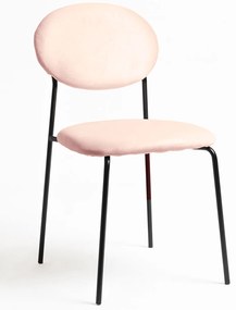 Mida stoel van zwart fluweel