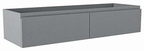 Mondiaz FOGE wastafelonderkast - 120x41x25cm - 2 lades - uitsparing links en rechts - softclose - Plata M44234Plata