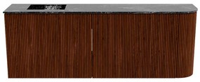 Mondiaz Joya DLux 110cm toiletmeubel ronding rechts ruby met wastafel faye links 1 kraangat lava