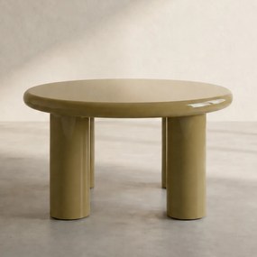 Ronde Salontafel Medium Groen - 60 X 60cm.