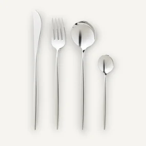 16-delig bestek in inox, Nagi
