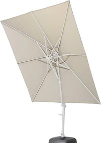 4 Seasons Outdoor Siesta 300 x 300 cm parasol taupe/wit frame SALE Parasol   taupe weerbestendig