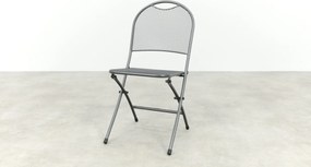 Inklapbare balkonset 3-delig strekmetaal - Antraciet