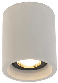 Landelijke plafondspot beton rond - Deep