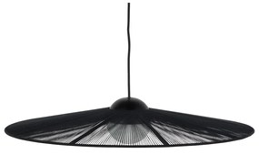 Zuiver Belle S Black Ronde Design Hanglamp Touw 65 Cm Zwart