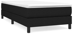 vidaXL Bedframe zonder matras 90x200 cm stof zwart