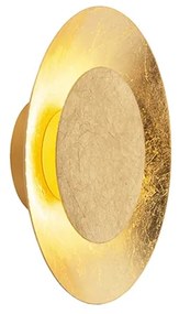 Art deco plafondlamp goud/messing incl. LED - Sun