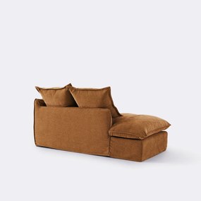 Longchair links mêlee polyester, Odna