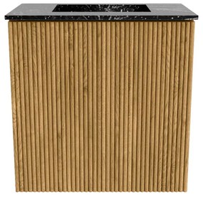 Mondiaz Joya DLux 40cm toiletmeubel oak met wastafel faye midden zonder kraangat lava