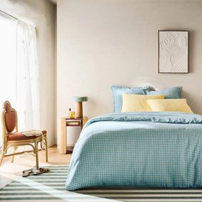 Dekbedovertrek in gewassen linnen, ACÉLIE BLEU