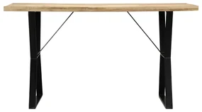 vidaXL Eettafel 140x80x76 cm massief mangohout