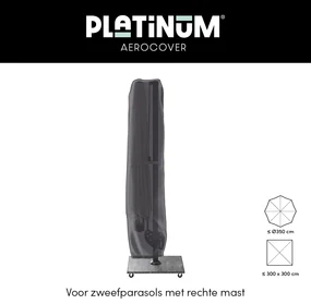 Platinum Challenger Premium T2 3.5x2.6 m - Jet Black met voet en hoes