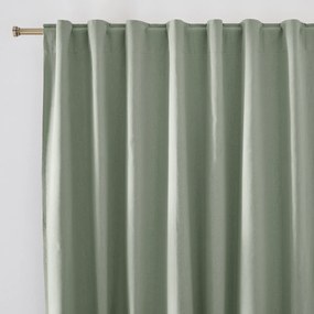 Verduisteringsgordijn in halflinnen met verdekte lussen, Lincot