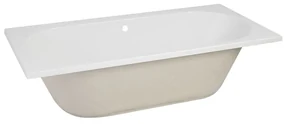 Mueller Porto Duo inbouw ligbad 180x80cm mat wit