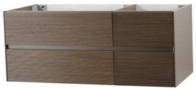 SaniGoods Lucille wastafelonderkast 120cm donker walnoot