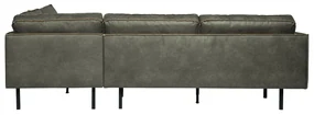 BePureHome Rodeo Hoekbank Eco Leer Rechts Army