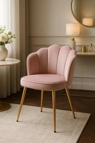 Blume Goud Fluwelen Stoel