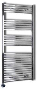 Sanicare elektrische design radiator 60x172cm chroom met thermostaat links chroom