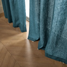 Gordijn in gewassen linnen met oogjes, Private