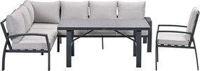 Garden Impressions Cameron lounge dining set 4-delig links incl stoel - desert sand