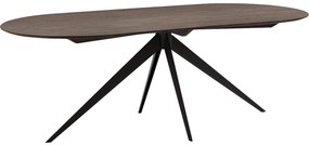 Goossens Excellent Eettafel Uniek, Semi rond 220 x 100 cm