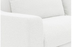 Goossens Hoekbank Odette wit, stof, 1,5-zits, stijlvol landelijk