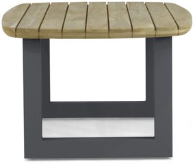 Dining Tuintafel rechthoekig 180 x 100 cm Aluminium/Teak Grijs Falcon/Talai