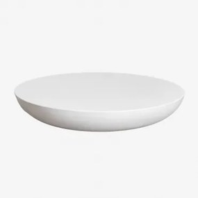 Ronde Tuintafel Ø105 Cm In Zenadia Cement Wit - Sklum