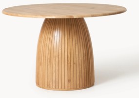 Ronde eettafel Nelly met groefstructuur, in verschillende formaten