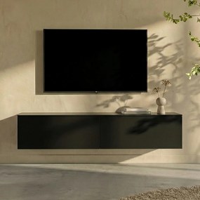 Multifunctioneel TV Meubel Zwart - 160x45x35cm.