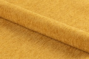 SOPHIA Mosterd (stof Apia 280)/zwart onderstel - RELAXFAUTEUIL STOEL VOOR DE WOONKAMER/HET KANTOOR MET BEKLEDING