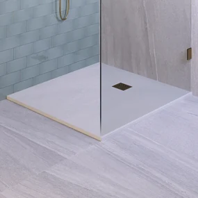 Brauer Crag douchebak 100x120x3cm mat wit