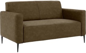 Goossens Bank Key West groen, micro leer, 2-zits, modern design