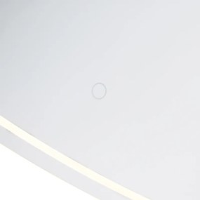Badkamerspiegel 60x80 cm incl. LED met touch dimmer IP44 - Miral Modern IP44 ovaal Lamp