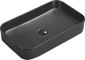 Mexen Vena opbouw waskom 71 x 37 cm, zwart mat - 22196085