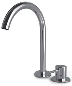 Hotbath Buddy 2-gats hoge wastafelkraan chroom