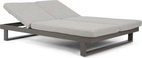 Lifestyle Garden Furniture Massimo Ligbed Met Kussen Antraciet/sandy Aluminium Grijs