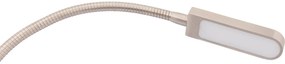 Goossens Verlichting Tbv Hoofdbord Light, Model e = chroom flex rechthoekig (set van 2 stuks) led