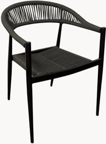 Tuinstoel met armleuningen Kreta met kussen