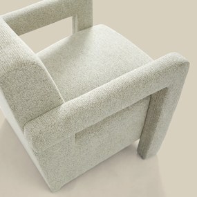 Japandi Fauteuil Beige Stof