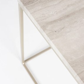 Zuiver Stray Bijzettafel Marmer Natuursteen - 35 X 35cm.