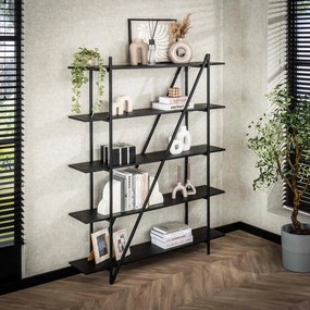 Plankenkast Industrieel Metaal - 140x35x181cm.