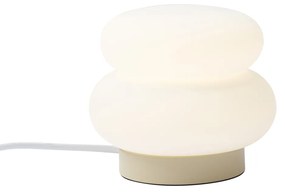 Japandi tafellamp beige met opaal glas 15cm - Kumo