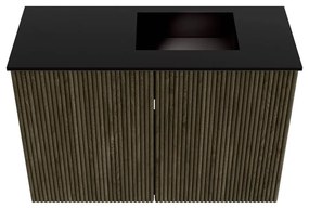 Mondiaz Joya 60cm toiletmeubel shadow met wastafel faye rechts zonder kraangat urban